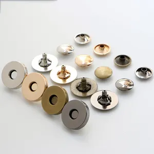 Widely applications magnetic fasteners handcraft snap switch purse button magnet