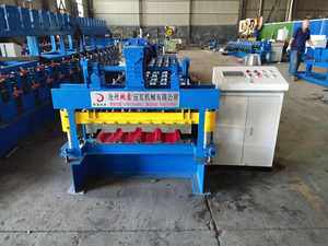 เปรูป๊อปผู้ขายที่ดีที่สุดเหล็กชุบสังกะสีสี่เหลี่ยมคางหมู Tr4 โลหะสีเหล็กแผ่นหลังคาเครื่องขึ้นรูปม้วนเย็น <span class=keywords><strong>DX</strong></span> - Product Image 3