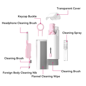 7 en 1 ordinateur clavier brosse de nettoyage <span class=keywords><strong>Kit</strong></span> téléphone casque nettoyage stylo Keycap outil <span class=keywords><strong>Kit</strong></span> de nettoyage pour Airpod nettoyant - Product Image 6