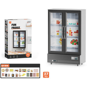 Modelo de Muebles Miniatura para Escena en Miniatura de Cocina y <span class=keywords><strong>Supermercado</strong></span>, Refrigerador y Congelador de Doble Puerta BTXIXI - Product Image 4