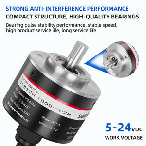 Sensror Series 25 מקודד סיבובי אינקרמנטלי E50S8-1000-3-T-24/E6C3-CWZ5GH DC 5-24V עבור אוטומציה של חיישן תזוזת חבל - Product Image 3