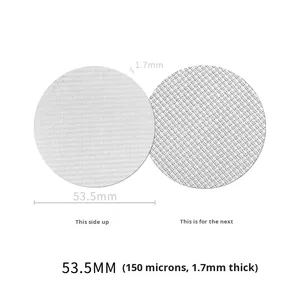 Filtre à poudre pour machine à café <span class=keywords><strong>italienne</strong></span>, écran de filtre à poudre, épaisseur 1,7 mm, 51/53/58 mm, filtre à café pour porte-filtre à café - Product Image 6