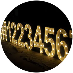 2024 Zeichen Hochzeitsmarke zu mieten 3D gebogene Led-Buchstaben Liebe leuchten Briefe 4 Fuß