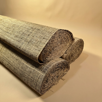 Rouleau de raphia tissé 100% naturel, largeur 120 cm, matériau en paille écologique pour meubles, sacs, décoration, commande personnalisée OEM