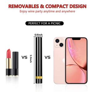 Trending 2025 Sacacorchos de presión de aire portátil Abridor de vino Botella compacta Uncorker - Product Image 5