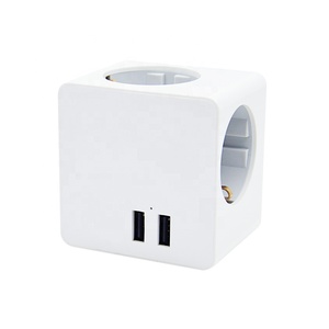 Ce kema phê duyệt 3 AC Đức cửa hàng điện Cube ổ cắm Adapter 250V 16A Powercube Dải điện mở rộng ổ cắm với 2 USB - Product Image 2
