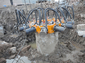 Taglierina Idraulica per Escavatore per Taglio Pali in Calcestruzzo, Taglierina per Teste di Pali in Calcestruzzo, Demolitore per Pali Quadrati - Product Image 4