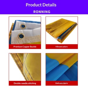 Drapeau décoratif 3x5FT <span class=keywords><strong>en</strong></span> tissu polyester imprimé numériquement pour les fournitures <span class=keywords><strong>de</strong></span> fête des supporters <span class=keywords><strong>de</strong></span> <span class=keywords><strong>football</strong></span> USA-Canada-Mexique 2026 - Product Image 2