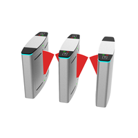 Barrière pivotante de sécurité pour entreprises en acier inoxydable 304, barrière pivotante automatique avec accès par empreinte digitale