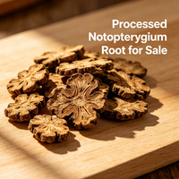 Racine de Notopterygium séchée de qualité supérieure, matière première aromatique boisée et épicée pour les mélanges d'épices, l'encens et la production d'huiles essentielles
