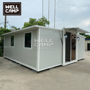 Easy assemble 20ft /40ft expandable container house holiday prefab villa refugees housing prefab container cabins for sale