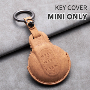 Funda de cuero de cobertura total para llave, en stock de fábrica, adecuada para <span class=keywords><strong>BMW</strong></span> Mini Cooper S/F54-F60/R55-R60, llavero de alta calidad - Product Image 3