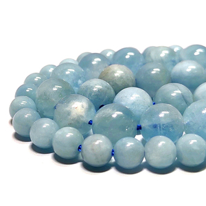 Jd Năng Lượng Chữa Bệnh Điện 3A Tự Nhiên Màu Xanh Aquamarine Đá 6/8/10Mm Bead Trang Sức Vòng Cổ Vòng Đeo Tay Làm Đá Quý Perfuiry - Product Image 3