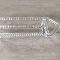 Plaquettes de silicium transparentes à pureté supérieure à 99,99 %, bacs de diffusion semi-conducteurs en quartz avec point d'anneautage 1215