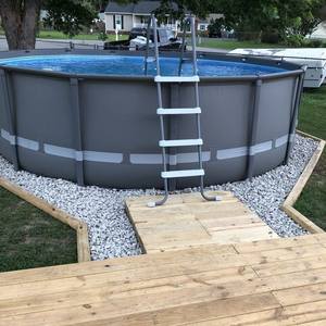 Nueva <span class=keywords><strong>Piscina</strong></span> Familiar Redonda <span class=keywords><strong>Tubular</strong></span> de PVC Resistente a los Rayos UV, Fácil de Instalar, Sobre el Suelo, para Niños - Product Image 5