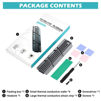 NSLikey SSD Heatsink pour PS5 Slim Pro Console M.2NVMe Solid State Drive Heat Sink