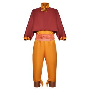 Disfraz de Cosplay de Avatar Bumian Ang, Conjunto de Pantalones Rojo Anaranjado, Traje de Juego de Rol de Anime, Estilo Urbano Primavera 2024 - Product Image 1