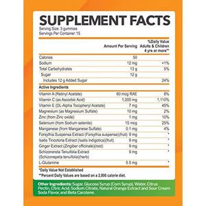 Gomitas de Vitamina C 1000mg OEM/ODM con Extractos Herbales, Suplemento de Apoyo Inmunológico con Vitaminas A, E y Zinc para Adultos y Niños - Product Image 6