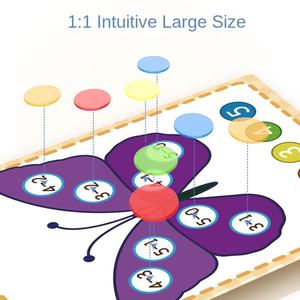 Juego Educativo de Matemáticas para Niños Paico, Piezas de Plástico, Libro Ilustrativo, Juego de Números Arcoíris, Enseñanza Temprana - Product Image 4