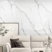 Azulejos de Porcelana Blancos Antideslizantes de 600x600 mm con Textura Floral Moderna y Superficie Brillante para Uso Interior en Baños, Origen Hunan