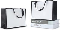Offre Spéciale Blanc Kraft Carré Sac De Papier De Luxe Emballage Sac De Papier Avec Votre Logo