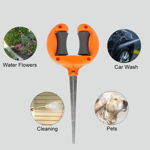 Piquets de fixation robustes <span class=keywords><strong>pour</strong></span> tuyau d'arrosage avec <span class=keywords><strong>rouleau</strong></span> de positionnement, <span class=keywords><strong>pour</strong></span> l'irrigation des pelouses et jardins - Product Image 4
