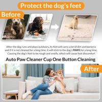 Coupe de nettoyage de pattes de chien automatique directe d'usine-Silicone de qualité alimentaire et nettoyage à un bouton pour la maison et les voyages