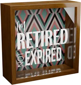 Retirement Gifts Ideas for Men and Women | Present to Show Appreciation | Retired Boss Wall Decorations | Wooden Shadow Box for