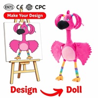 Jouets en peluche personnalisés pour animaux de compagnie Kiki Bird, OEM, durables, certifiés CE CPC EN71, doublure en maille, emballage personnalisé, vente en gros