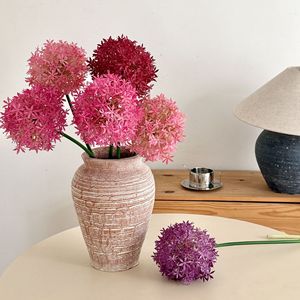 Flores Artificiales de Puerro Yasunobu, Ramas Individuales de Plástico, Color Blanco, Morado, Rojo, Verde, Rosa Claro, Decoración para Bodas, Uso en Interiores - Product Image 2