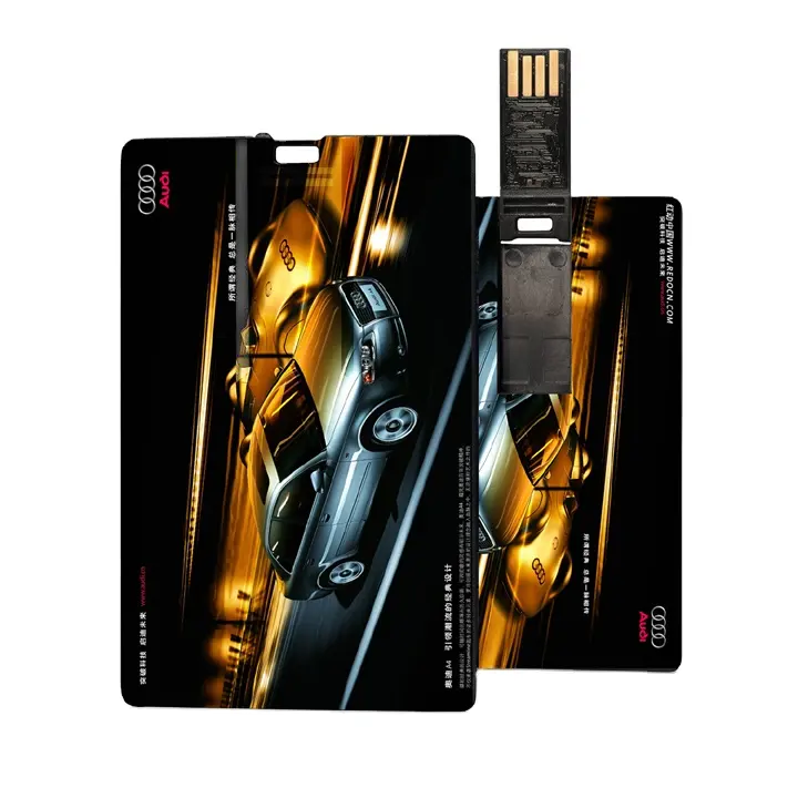 Clé USB 2.0/3.0 pouces avec logo personnalisé imprimé, carte de visite en Promotion