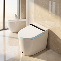 DZOZO Bidet intelligent entièrement automatique à commande mains libres, siège chauffant, télécommande, soins de santé, design à jupe, silencieux