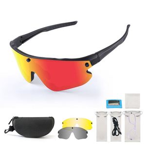 Outdoor Interchangeable Lens TR90 Oversize Polarized Magnetic Sports Sunglasses Cycling <b>Glasses</b> with <b>Glasses</b> <b>Case</b> - Product Image 1