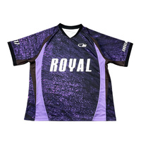T-shirt streetwear surdimensionné personnalisé de qualité supérieure, jersey brodé avec logos imprimés, respirant, en polyester, coupe ample, style rétro, maillots de football