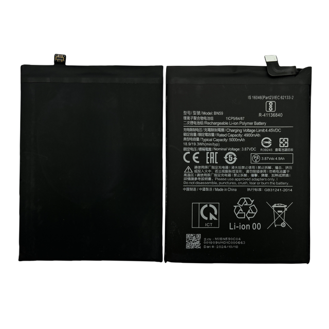 High Quality Original Battery Suitable for Xiaomi Redmi 2 4 4a 4x 5a 6a 6 6pro 7 7a 8 9 9a 9t 10 10c Series Replacement Battery