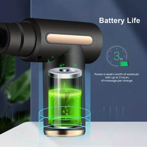 OEM กล้ามเนื้อผ่อนคลายการสั่นสะเทือนเครื่องความร้อนคอกลับขานวดแบบพกพาอุปกรณ์ฟิตเนสไฟฟ้า Fascial นวดปืน - Product Image 6