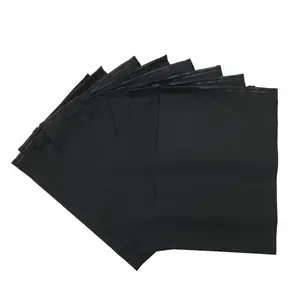 Custom logo 25x30cm 35x45cm Matte Black Nude zipper Bag clothes underwear packaging frosted plastic Clothing bags Zip Lock