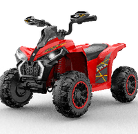 Quad électrique 4 roues pour enfants, jouet pour tout-petits, garçons et filles, avec pneus tout-terrain, lumières LED et siège