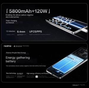 Nouveau <span class=keywords><strong>Realme</strong></span> GT 6 original 2024 avec Snapdragon 8 Gen 3/ 5800mAh 120W /50MP/ AMOLED 6.78 pouces - Product Image 4