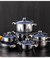 Offre Spéciale Style Africain 30/50 Pièces Ensemble de Vaisselle et Batterie de Cuisine en Acier Inoxydable Accessoires de Cuisine