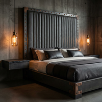 Meubles de chambre d'hôtel minimalistes, directement de l'usine, ensemble de meubles de chambre d'hôtel/appartement en bois, projet 5 étoiles