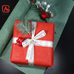 Colorful Christmas Fabric PP Nonwoven Fabric 3D Embossed Fabric For Wrapping Flower