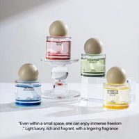 Diffuseur de voiture liquide 50 ml en boue de diatomée écologique, flacon en verre de luxe, parfum d'huile essentielle longue durée, désodorisant à parfum léger