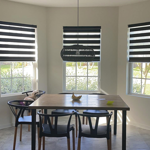 ديكور المنزل الحديث اليدوي اللاسلكي نافذة حمار وحشي الستائر الكهربائية شكل الأسطوانة التلقائي ظلال للخصوصية الشرائح النسيج - Product Image 3