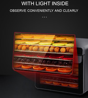 Machine de séchage commerciale pour fruits, patates douces, mangues et légumes, déshydrateur alimentaire en acier inoxydable 304 haute efficacité