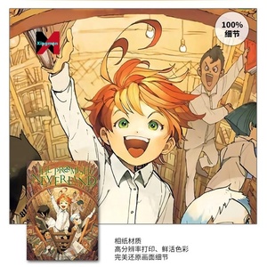 Le <span class=keywords><strong>Neverland</strong></span> promis Anime affiche dessin animé japonais 2D Art mural mural pour décor de chambre série périphérique impression sur toile personnage - Product Image 4