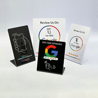 Meja Display Kustom Qr Nfc untuk Ulasan Google, Stand Meja Nfc untuk Ulasan