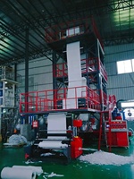 Machine de soufflage de film de co-extrusion à 3 couches Machine de soufflage de film LDPE pour la fabrication de sacs de courrier Fabrication de film d'emballage en vente