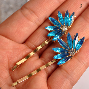 Koreanische Vintage-Stil glänzende Kristall Haarnadel <span class=keywords><strong>Set</strong></span> Strass Perle Legierung Bobby Pin <span class=keywords><strong>Set</strong></span> Haars pange <span class=keywords><strong>Set</strong></span> für Frauen Mädchen - Product Image 5