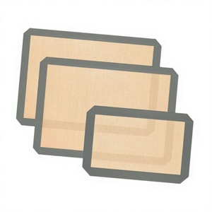 Tapis de cuisson en silicone personnalisé, résistant à la chaleur, réutilisable, compatible lave-vaisselle et four, pour pâtisserie, vente en gros - Product Image 1